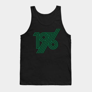 1976 style 70`s green line Tank Top